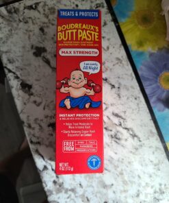 Boudreaux's Butt Paste Maximum Strength Diaper Rash Cream, Ointment for Baby, 4 oz Tube 4 Ounce 41 71UrB34u8L