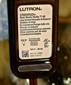 Lutron Credenza Plug-In Dimmer for Incandescent and Halogen Bulbs, TT-300H-BR, Brown 22 71UrCg2YWYL