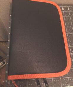 Sywon Full Set 60W 110V Electric Soldering Iron Kit with Adjustable Temperature Welding Iron, 5pcs Tips, Desoldering Pump, 2pcs Tweezers, Tin Wire Tube, Stand and 6pcs Aid Tools in PU Carry Bag 34 71UrH4g6pSL