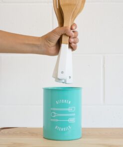 Now Designs Powder-Coated Steel Utensil Crock, Turquoise 25 71Urm36K5iL