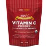 Sari Foods Co Organic Acerola Cherry Powder - Natural Vitamin C Complex Powder - Plant Based, Non-Synthetic Nutrition. Nature’s Daily Whole Food, Antioxidants and Bioflavonoids, 6 Ounce 6 Ounce (Pack of 1) 9 71UsBn6Ii6L