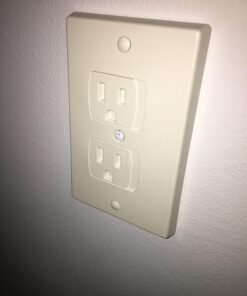 WONDERKID Self-Closing Electrical Outlet Covers for Baby Proofing - White - 4 Pack 19 71Usvx0D97L