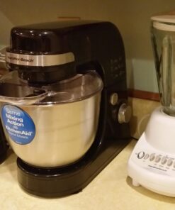 Hamilton Beach Electric Stand Mixer, 4 Quarts, Dough Hook, Flat Beater Attachments, Splash Guard 7 Speeds with Whisk, Black 33 71Ut3uG qvL