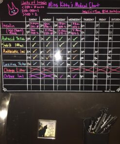 Magnetic Refrigerator Chalkboard Dry Erase Chore Responsibility Activity Reward Star Exercise Diet Nutrition Chart Children Kids Teens Mom Teacher in Home Kitchen Classroom 12" X 16" Black Fluorescent 12" X 16" (Chore / Responsibility Chart) 26 71UuNoaJcAL