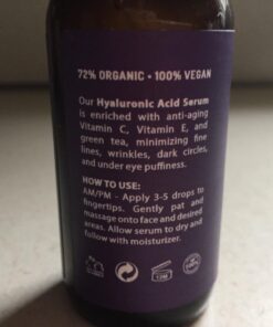 Eve Hansen Hyaluronic Acid Serum for Face (2 oz) | Hydrating Face Serum with Vitamin C + E, Wrinkle Filler, Moisturizer, and Natural Plumper | Cruelty Free, Vegan Anti Aging Serum 2 Fl Oz (Pack of 1) 39 71Uv7HKurL