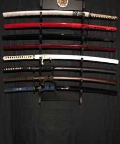 BladesUSA WS-8WX Sword Stand 8-Tiers Wall Mount Sword Stand with Samurai Logo 25 71Uw4Y9FVpL