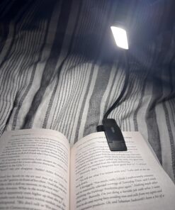 Gritin 9 LED Rechargeable Book Light for Reading in Bed - Eye Caring 3 Color Temperatures,Stepless Dimming Brightness,80 Hrs Runtime Small Lightweight Clip On Book Reading Light for Kids,Studying Black 46 71UwUlSLwlL
