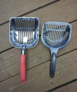 DuraScoop® Premium Multicat Cat Litter Scoop | Solid Metal | Litter Box Tray Pan Sifter Random Color 56 71UwkI fsIL