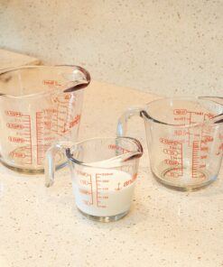 Alternative view of Anchor Hocking Measuring Cup Set (3 piece, Set Includes 1-cup, 2-cup, 4-cup) Set of 3 Clear