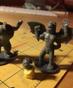 Monster Mini Action Figure Playset- 100 Horror Toy Miniatures w 13 Unique Sculpts - Dracula, Frankenstein, Giant Spiders and More- XL 1/32nd Scale Halloween Character Accessories 28 71Ux3rBRRGL