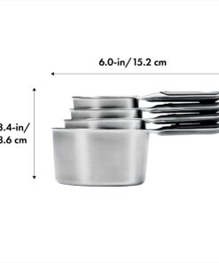 Alternative view of OXO Good Grips 4 Piece Stainless Steel Measuring Cups with Magnetic Snaps