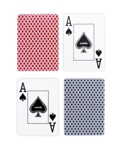 Alternative view of Brybelly 12 Decks of Playing Cards, Jumbo Index, Poker Wide Size (6 Red/6 Blue) - Large Print Plastic Coated Cards – Card Games, Poker, Texas Hold 'em, Blackjack