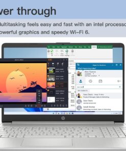 HP 2023 Newest Laptop, 15.6" Touchscreen Laptop, 12th Gen Intel i3-1215U, 12GB RAM, 512GB SSD, 11 H Battery Life, Micro-Edge, Anti-Glare, Bluetooth, Wi-Fi, HDMI, Thin and Light PC, Win 11 Home S 12GB RAM | 512GB SSD 15.6 " 11 71UybOsAx0L