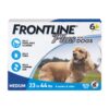 FRONTLINE® Plus for Dogs Flea and Tick Treatment (Medium Dog, 23-44 lbs.) 6 Doses (Blue Box) 6 count 54 71Uzmd62elL