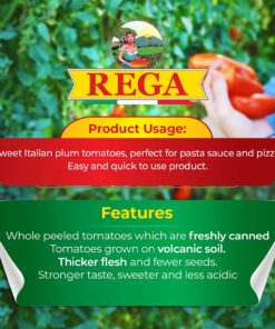 Alternative view of San Marzano DOP Authentic Whole Peeled Plum Tomatoes - 28 oz cans (Pack of 6) tomato 1.75 Pound (Pack of 6)