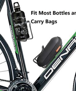 Bike Water Bottle Holder, Alloy Aluminum Lightweight Water Bottle Cages for Bike, 2 Pack Bicycle Water Bottle Holder Cages Brackets Bicycle Accessories Water Bottle Mount for MTB Bike Road Bike Black 14 71V SMbMsxL