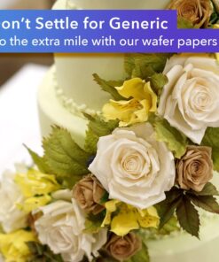 Alternative view of Oasis Supply 100 Piece Edible Rectangle Wafer Paper Pack, 8" by 11", White O-Grade Letter 8"x11"