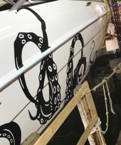 Beware Of Octopus 8” x 12” Vintage Aluminum Retro Metal Sign VS302 30 71V fo7XlBL