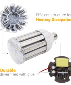 30W Daylight LED Corn Light Bulb for Indoor Outdoor Large Area - E26 Socket 3000Lm 6500K,for Home Street Lamp Post Lighting Garage Factory Warehouse High Bay Barn Porch Backyard Garden Super Bright 30W 25 71V0AY8cfNL