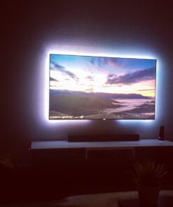 Luminoodle Color Bias Lighting, USB TV and Monitor Backlight LED Strip Lights Kit with Dimmer, Remote - 6.6 ft for 24" to 60" TV - Medium Pro:Medium(24 - 29 in TV) 56 71V0SoyGUuL
