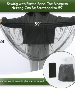 Mosquito Net for Stroller - V-Fyee Durable Baby Stroller Mosquito Net Perfect Bug Net for Strollers, Bassinets, Cradles, Playards, Pack N Plays and Portable Mini Crib (Black) Black 9 71V0hRCF5iL
