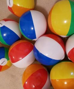 12-Pack Rainbow Inflatable Beach Balls Bulk for Kids & Adults I Inflatable Pool Party Favors Swimming Pool Toys I Kids Beach Toys for Beach Games I Kids Summer Toys Water Balls I Toddler Pool Toys Set 40 71V0vFKUCL 1