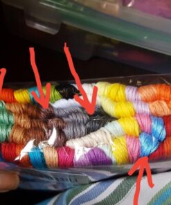 Premium Rainbow Color Embroidery Floss - Cross Stitch Threads - Friendship Bracelets Floss - Crafts Floss - 116 Pcs - 105 Skeins Per Pack and Set of 10 Embroidery Needles and 1 Threader 43 71V0xNPnBIL