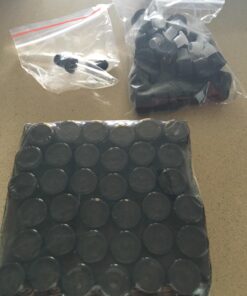 Teenitor Oil Bottles for Essential Oils, 36 Pcs 2 ml (5/8 Dram) Amber Glass Vials Bottles, with Orifice Reducers and Black Caps, with 2 Free Glass Transfer Eye Droppers 40 71V0yN2AeKL