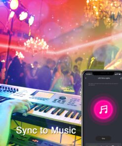 VOLIVO 100ft RGB Led Strip Lights, Color Changing Led Light Strips Kit with 44 Keys IR Remote Control, Led Lights for Bedroom, Room, Home Decoration Ultra Long RGB 5050 Led Strips 100 ft 19 71V1n4rKJoL