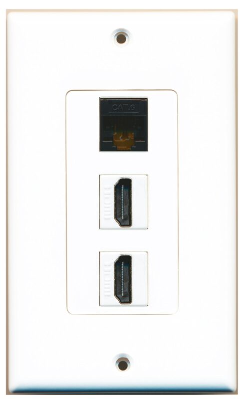 RiteAV - 1 porta HDMI 1 porta RCA bianco 1 porta schermato
