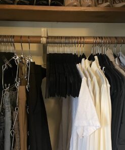 Utopia Home Premium Velvet Hangers 50 Pack - Non-Slip Clothes Hangers - Black Hangers - Suit Hangers with 360 Degree Rotatable Hook - Heavy Duty Coat Hangers 40 71V2IQIUa6L