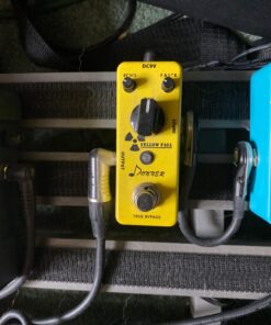 Donner Guitar Delay Pedal, Yellow Fall Analog Delay Guitar Effect Pedal Vintage Delay True Bypass Yellow Delay 25 71V2liSMafL