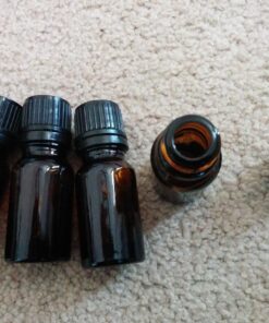 Wild Essentials 10ml Amber Glass Bottles with Euro Dropper Caps - Great for Essential Oils, Perfumes and DIY Aromatherapy - Easy to Fill, Clean and Reuse - Protective and Durable (8) 10ml-Pack of 8 17 71V2qTgj9TL