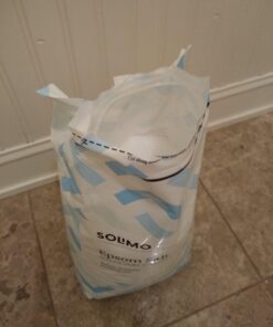 Amazon Brand - Solimo Epsom Salt Soak, Magnesium Sulfate USP, Unscented, 8 Pound, Pack of 3 8 Pound (Pack of 3) 27 71V2rVSnKEL