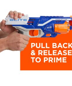 Nerf Disruptor Elite Blaster - 6-Dart Rotating Drum, Slam Fire, Includes 6 Official Nerf Elite Darts - for Kids, Teens, Adults, (Amazon Exclusive) Classic 25 71V302lAzL