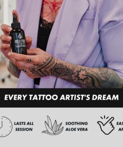 Sorry Mom Tattoo Stencil Gel Solution - Tattoo Transfer Gel for Clear, Dark Stencils - HOLD FAST Tattoo Stencil Transfer Gel for Tattooing - Tattoo Gel & Tattoo Supplies Made by Professionals (3.4 oz) 3.4 Fl Oz / 100 ml 13 71V4VHOnncL