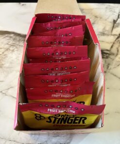 Honey Stinger Organic Fruit Smoothie Energy Chew | Gluten Free & Caffeine Free | For Exercise, Running and Performance | Sports Nutrition for Home & Gym, Pre and Mid Workout | 12 Pack, 21.6 Ounce Non-Caffeinated 1.8 Ounce (Pack of 12) 16 71V4cDVJu1L
