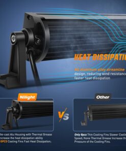 Nilight - 15026C-A LED Light Bar 52Inch 300W Spot Flood Combo LED Driving Lamp Off Road Lights LED Work Light for Trucks Boat Jeep Lamp,2 Years Warranty 52Inch Light Bar 35 71V56izEdqL