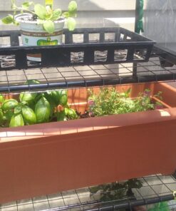 Gardman R687 4-Tier Mini Greenhouse, 27" Long x 18" Wide x 63" High,Black 50 71V574WJ7CL