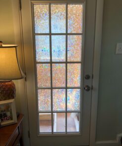 CottonColors Window Privacy Film Decorative Window Clings 3D Window Decals Static Stickers Rainbow Effect No-Adhesive Sliding Door Glass Films UV Blocking for Home, 11.8x78.7 Inch 11.8 by 78.7 In 51 71V5Iiooj0L