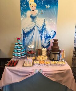 Amscan Disney's Cinderella Scene Setters, Blue, 59" x 65" 10 71V5NsGnkBL