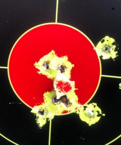 Splatterburst Targets - 12 inch Multi-Bullseye Splatter Target - Easily See Your Shots Burst Bright Fluorescent Yellow Upon Impact - Made in USA 50 Pack 23 71V6KK8OUJL