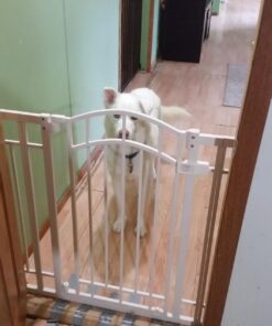 Summer Infant Multi-Use Decorative Extra Tall Safety Pet and Baby Gate,28.5'-48' Wide, 36' Tall,Pressure or Hardware Mounted, Install on Wall or Banister in Doorway or Stairway,Auto Close Door -Beige 36" Tall, 28.5 - 48.0" Wide Beige 68 71V6fpRN12L