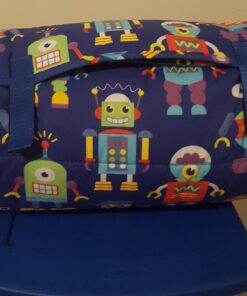 Wildkin Original Nap Mat with Reusable Pillow for Boys & Girls, Perfect for Elementary Daycare Sleepovers, Features Hook & Loop Fastener, Cotton Blend Materials Nap Mat for Kids (Robots) Robots 36 71V6wTAhMlL