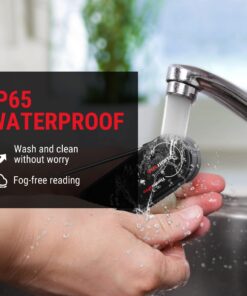 ThermoPro Lightning 1-Second Instant Read Meat Thermometer, Calibratable Kitchen Food Thermometer with Ambidextrous Display, Waterproof Cooking Thermometer for Oil Deep Fry Smoker BBQ Grill 28 71V7CJPt98L