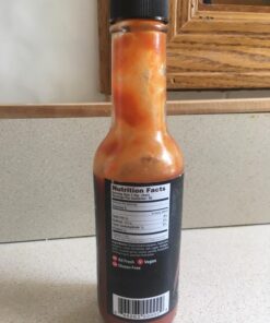 Elijah's Xtreme Ghost Pepper Hot Sauce, Handcrafted Award Winning Blend of Ghost Peppers, Habanero Garlic & Lime, Extreme Heat & Flavor 32 71V83 V7EqL 1