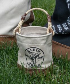 Klein Tools 5104MINI Mini Tool Bucket, Leather-Bottom 26 71V89LvSlIS