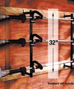 Buyers Products LT12 Landscape Trimmer Edger Locking Rack for Enclosed Trailers & Walls Holds 3 Yard Lawn Weed Whackers Tools, Pack of 1, Black Trimmer Rack 15 71V9JYudDNL