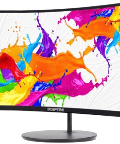 Sceptre Curved 27" FHD 1080p Gaming Monitor R1500 98% sRGB HDMI VGA 75Hz Build-in Speakers, Blue Light Shift Machine Black (C278W-1920RN series) 27" Curved 75hz 98% sRGB 18 71V9m3VOSCL