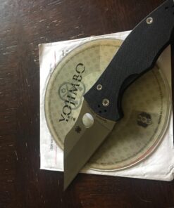 Spyderco Yojimbo 2 Specialty Tactical Knife with 3.2" CPM S30V Steel Black Wharncliffe Blade and Durable Black G-10 Handle - PlainEdge - C85GP2 Steel Blade 48 71V9pkqLH6L